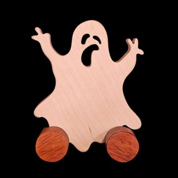 Fából készült  halloween szellem  őszi dekoráció