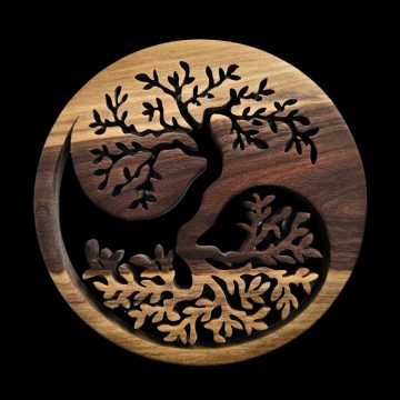 Jin-Jang Lebensbaum Untersetzer