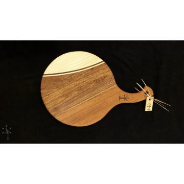 Kerek, nyeles vágódeszka  (KVD-004)