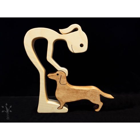 A legjobb Barátom. Kislány TACSKÓ kutyussal (LBKLTa)