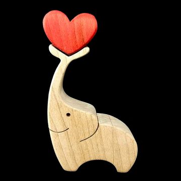 Zo-ZOO World LOVE-Fant  magnet – Mit Dekupiersäge handgefertigte Tierfigur