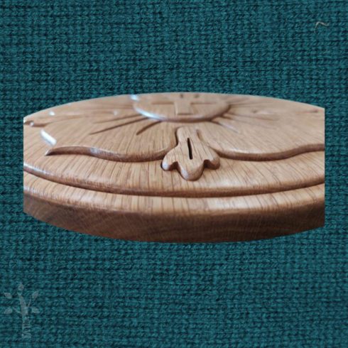 Nagy Luther rózsa tölgyfából(LR23_01T)