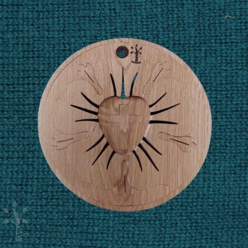 Nagy Luther rózsa tölgyfából(LR23_01T)