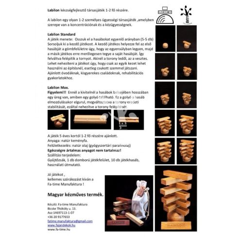 LABILON MAX KÉSZSÉGFEJLESZTŐ TÁRSASJÁTÉK