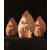 Bear family with three cubs – handmade wooden decoration with engraving