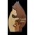 Bear family with three cubs – handmade wooden decoration with engraving