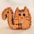 Zo-ZOO World Furry Cat Wooden Magnet – Scroll Saw Handmade Animal Figure