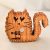 Zo-ZOO World Furry Cat Wooden Magnet – Scroll Saw Handmade Animal Figure