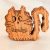 Zo-ZOO World Furry Cat Wooden Magnet – Scroll Saw Handmade Animal Figure