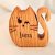 Zo-ZOO World  Cat Wooden Magnet – Scroll Saw Handmade Animal Figure