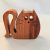 Zo-ZOO World  Cat Wooden Magnet – Scroll Saw Handmade Animal Figure