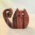 Zo-ZOO World  Cat Wooden Magnet – Scroll Saw Handmade Animal Figure