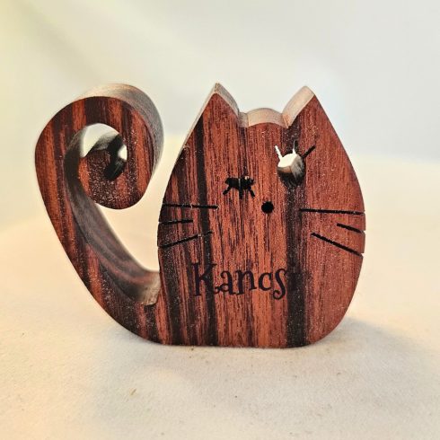 Zo-ZOO World  Cat Wooden Magnet – Scroll Saw Handmade Animal Figure