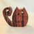 Zo-ZOO World  Cat Wooden Magnet – Scroll Saw Handmade Animal Figure