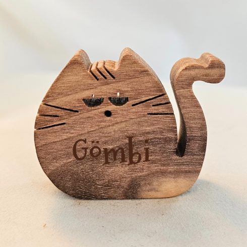 Zo-ZOO World  Cat Wooden Magnet – Scroll Saw Handmade Animal Figure