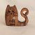 Zo-ZOO World  Cat Wooden Magnet – Scroll Saw Handmade Animal Figure