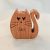 Zo-ZOO World  Cat Wooden Magnet – Scroll Saw Handmade Animal Figure