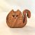 Zo-ZOO World  Cat Wooden Magnet – Scroll Saw Handmade Animal Figure