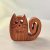 Zo-ZOO World  Cat Wooden Magnet – Scroll Saw Handmade Animal Figure