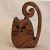 Zo-ZOO World  Cat Wooden Magnet – Scroll Saw Handmade Animal Figure