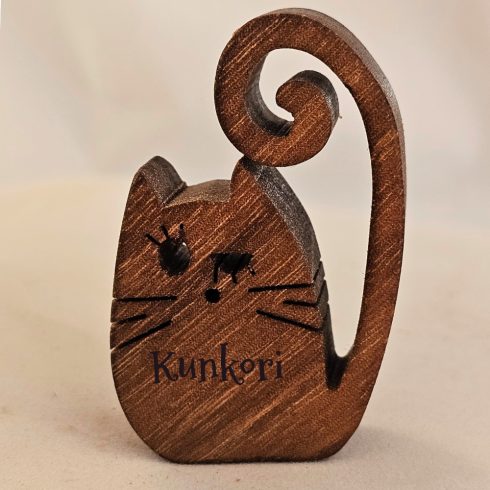Zo-ZOO World  Cat Wooden Magnet – Scroll Saw Handmade Animal Figure