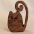 Zo-ZOO World  Cat Wooden Magnet – Scroll Saw Handmade Animal Figure