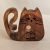 Zo-ZOO World  Cat Wooden Magnet – Scroll Saw Handmade Animal Figure