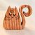 Zo-ZOO World  Cat Wooden Magnet – Scroll Saw Handmade Animal Figure