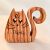 Zo-ZOO World  Cat Wooden Magnet – Scroll Saw Handmade Animal Figure