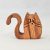 Zo-ZOO World  Cat Wooden Magnet – Scroll Saw Handmade Animal Figure