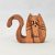 Zo-ZOO World  Cat Wooden Magnet – Scroll Saw Handmade Animal Figure