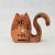 Zo-ZOO World  Cat Wooden Magnet – Scroll Saw Handmade Animal Figure