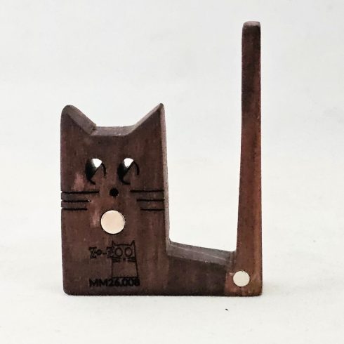 Zo-ZOO World  Cat Wooden Magnet – Scroll Saw Handmade Animal Figure
