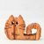 Zo-ZOO World  Cat Wooden Magnet – Scroll Saw Handmade Animal Figure