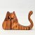 Zo-ZOO World  Cat Wooden Magnet – Scroll Saw Handmade Animal Figure