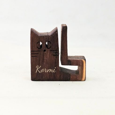 Zo-ZOO World  Cat Wooden Magnet – Scroll Saw Handmade Animal Figure