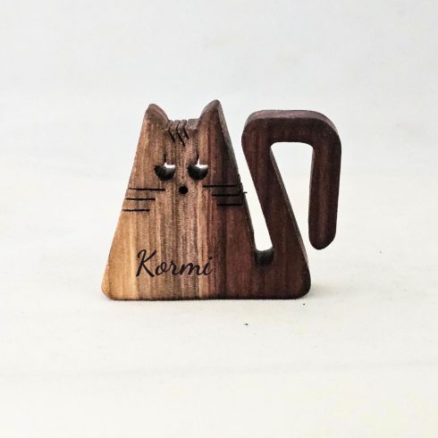 Zo-ZOO World  Cat Wooden Magnet – Scroll Saw Handmade Animal Figure