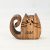 Zo-ZOO World  Cat Wooden Magnet – Scroll Saw Handmade Animal Figure