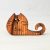 Zo-ZOO World  Cat Wooden Magnet – Scroll Saw Handmade Animal Figure