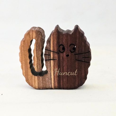 Zo-ZOO World  Cat Wooden Magnet – Scroll Saw Handmade Animal Figure