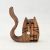 Zo-ZOO World  Cat Wooden Magnet – Scroll Saw Handmade Animal Figure