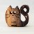 Zo-ZOO World  Cat Wooden Magnet – Scroll Saw Handmade Animal Figure