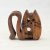Zo-ZOO World  Cat Wooden Magnet – Scroll Saw Handmade Animal Figure