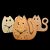 Cat-shaped wooden wall clock – unique wooden cat decor/Cat-shaped wooden wall clock made of maple wood, table and wall mounted
