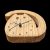 Cat-shaped wooden wall clock – unique wooden cat decor/Cat-shaped wooden wall clock made of beech wood, table and wall mounted