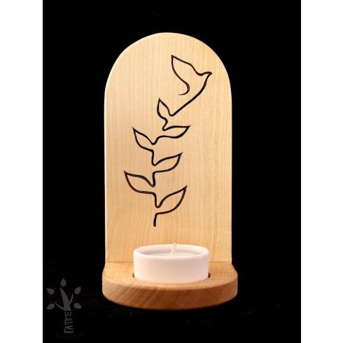 Kibontakozás  mécsestartó