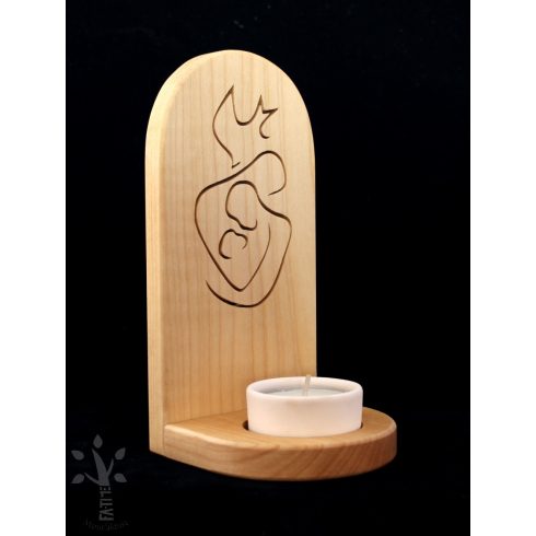 Emberarcú Szentháromság mécsestartó