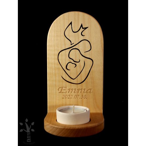 Emberarcú Szentháromság mécsestartó