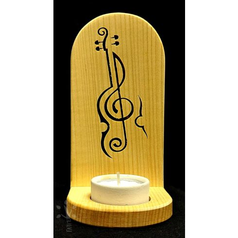 Zene-violin mécsestartó