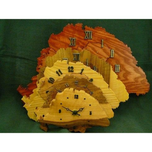 Nagy-Magyarország óra diófából asztali-fali kivitel III.(Mo_12_036)